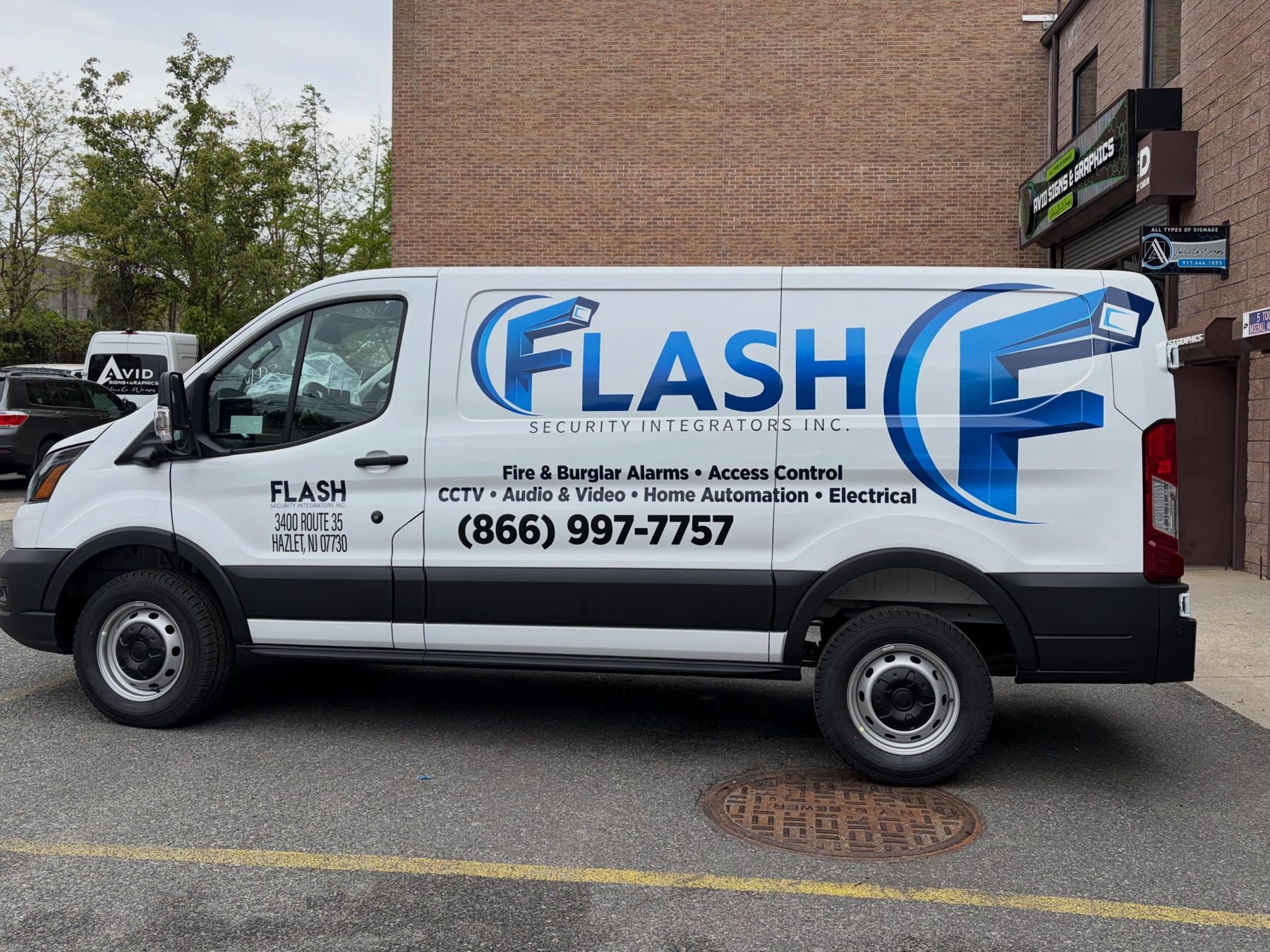 Commercial van wrap by AVID Signs & Graphics